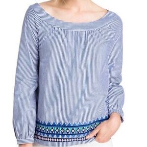 Vineyard Vines Geo Prep Embroidered Top